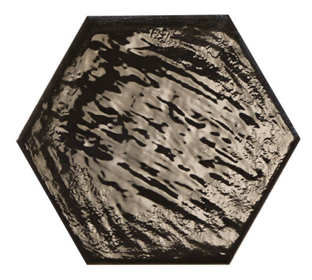 Керамогранит Rain Nero Hex 19.8х22.8 Prissmacer глянцевый, рельефный (рустикальный) универсальный 78803266