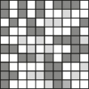 Мозаика Etoile Tropical Mos 3d Mix 3x3 (761842) 30x30 керамогранит матовая, серый