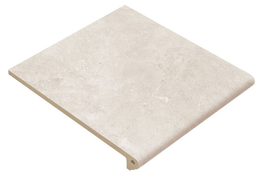 Ступень фронтальная Peldaño Redondo 30 Petra Crema Antides. 30x33 клинкер антискользящая (grip), матовая Gres de Aragon 971167