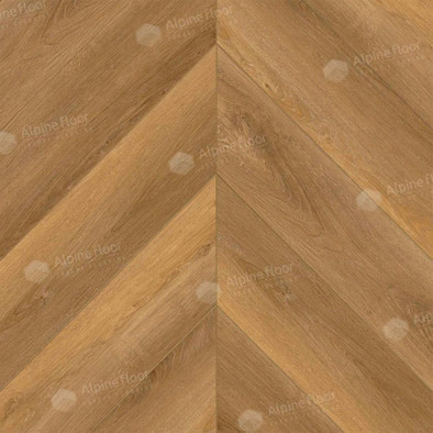 SPC ламинат Alpine Floor ECO 18-18 Баварский лес Chevron 43 класс 600х127х5 мм (каменно-полимерный) с фаской