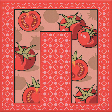 Декор HGD/A562/5107 Сад-огород "Помидор" матовый 20х20 Kerama Marazzi керамический