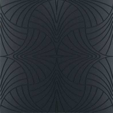 Декор Piuma Nero Su Nero Matt 60x60 Petracer`s Swing керамогранит глазурованный, матовый S PIUMA 20-20