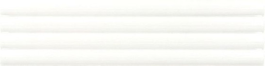 Настенная плитка Onda White Glossy Equipe 5x20 глянцевая, рельефная (структурированная) керамическая 28484