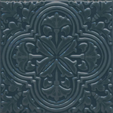Декор KMD3STA004BN Фес Бирюзовый Тёмный глянцевый 15x15x0,77 Kerama Marazzi  керамический
