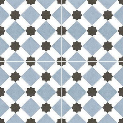 Напольная плитка Chic Howard Blue 45x45 матовая керамическая