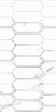 Настенная плитка Calacatta Opaco Diamond 31.5х63 Azori матовая керамическая 00-00108674