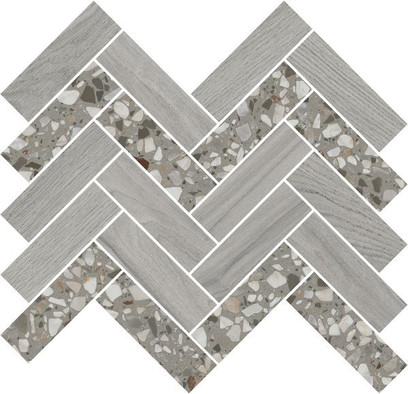 Мозаика T042/SG5267 Монтиони Мозаичный Серый керамогранит 34х35.5 см Kerama Marazzi матовая