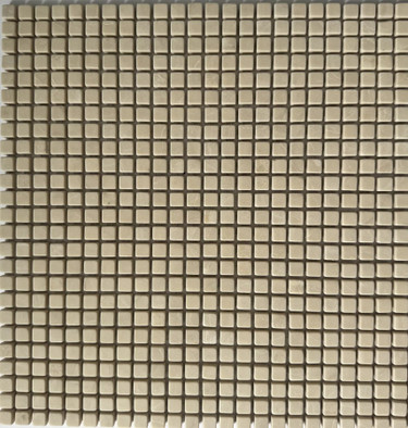 Мозаика Pixmosaic PIX 355 Cream Nova ,чип 10x10 мм, сетка 305х305x6 мм, матовая мрамор бежевый