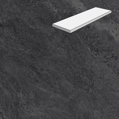 Ступень угловая лофт Mountain Black 33x90 керамогранит матовая Lifebrick