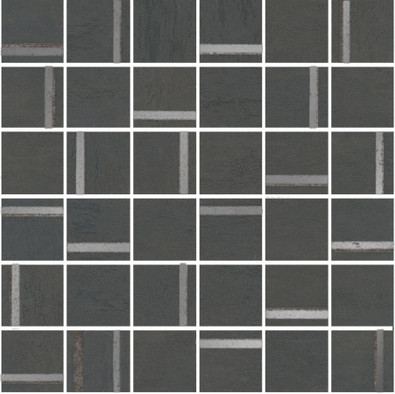 Декор SG640520/MM Гварди 2 Мозаичный Антрацит матовый обрезной 30х30 Kerama Marazzi керамогранит
