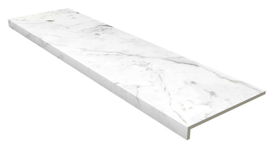 Ступень фронтальная Marble Rout. Carrara Blanco 31,5х119,7 керамогранит антискользящая (grip) 00000039387