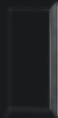 Настенная плитка 19041 N Бланше Чёрный Грань Глянцевый 9.9x20 Kerama Marazzi керамическая