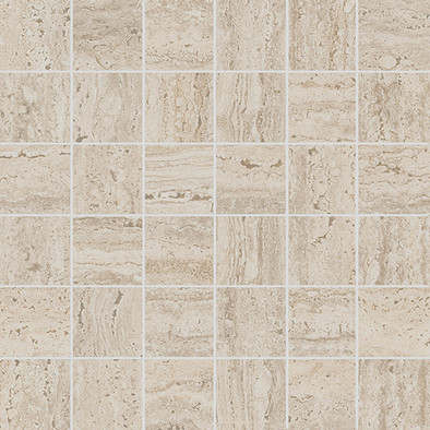 Мозаика Kerama Marazzi KMD2MSA008GR Про Травертин Декор Мозаичный Бежевый Светлый матовый обрезной керамогранит 30х30 см
