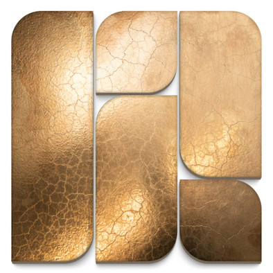 Панно KMD3RIC016 Модульное Силуэт Металл глянцевый 30x30 Kerama Marazzi керамическое