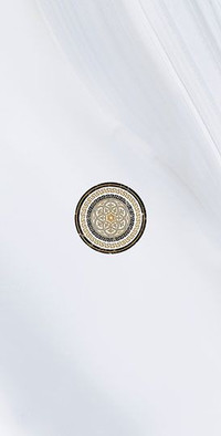 Декор Inserto Vesta Perla (комплект) 34х67 глянцевый керамический