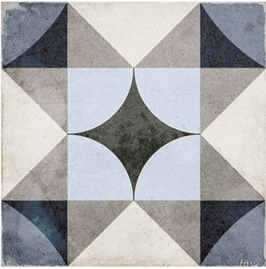 Декор Art Nouveau Palais Blue 20х20 матовый керамогранит