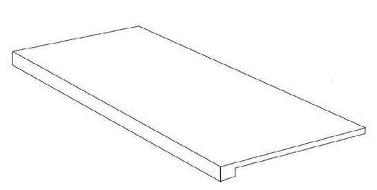 Ступень фронтальная Adkp Scalino Sagomato Blank00 33х60 керамогранит