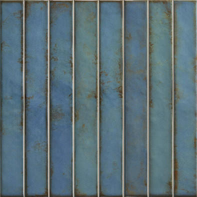 Настенная плитка Brick Raku Turquoise 35х35 La Platera глянцевая керамическая 00-00048904