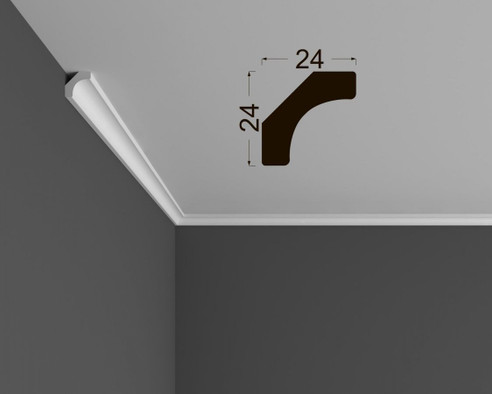 Потолочный плинтус Deartio под покраску К 2.33.12