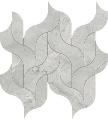 Мозаика Marvel Grey Cloud Mosaico Waterfall Lappato 30,5x27,7 керамогранит лаппатированная, серый AF8U фото Мозаика Marvel Grey Cloud Mosaico Waterfall Lappato 30,5x27,7 керамогранит лаппатированная, серый AF8U