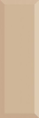 Настенная плитка Monocolor Biselado Brillo Beige 10x30 глянцевая керамическая