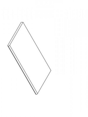 Керамогранит Landstone Night Round 30x60/Лэндстоун Найт Бортик Закругленный 30х60