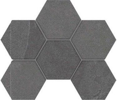 Мозаика LN04/TE04 Hexagon 25x28,5 керамогранит матовая, серый 39617
