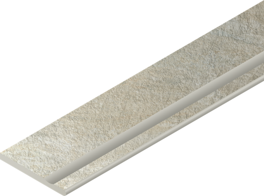 Керамогранит Magma Mineral Bordo 30x120 Svasato Round Dx Italon x2 структурированный бортик закругленный с выемкой правый 620090001305