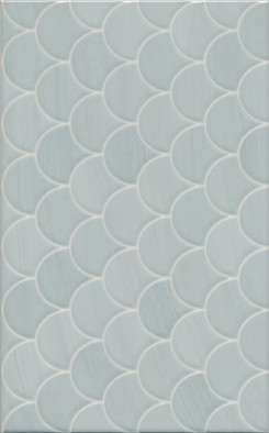 Настенная плитка 6376 Сияние Голубой структура 25x40 Kerama Marazzi глянцевая, керамическая