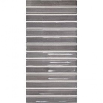 Настенная плитка Flash Bars Cool Grey 12.5x25 DNA Tiles глянцевая керамическая 133476