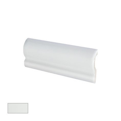 Бордюр Equipe London blanco brillo 5x15 глянцевый керамический