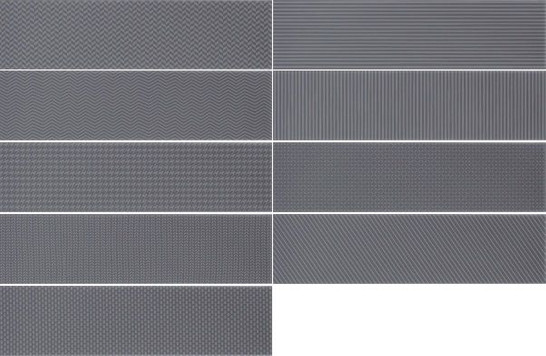Декор Gradient Decor Black Matt (109163) 7,5х30 Wow матовый керамический