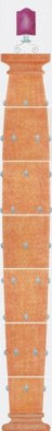 Панно Teatro 4 20x20-20x160 глянцевое керамическое