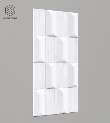 Стеновая декоративная панель Geometrium ECOGR0210W Alpine Walls под покраску 1200х600х25 мм