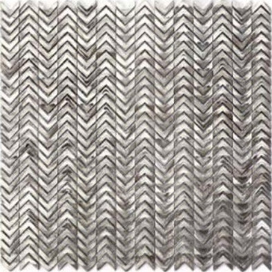 Мозаика Moreroom Stone Stamping Aluminum 30x30,3x0,6 (Silver) керамика матовая серый S055