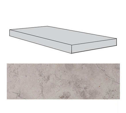 Ступень фронтальная Fibre Grey Lappato керамогранит