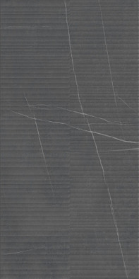 Керамогранит GT1206014965MR Nylo_GT Черный 60x120 линии Global Tile матовый, рельефный (рустикальный) настенная плитка