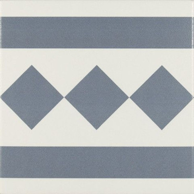 Декор Antigua Azul 002 20x20 матовый керамический