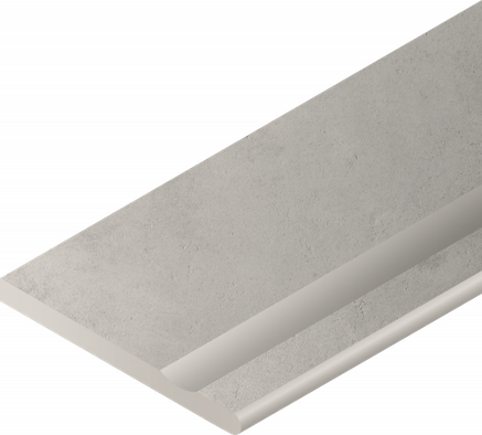 Керамогранит Millenium X2 Silver Bordo 30x120 Svasato Round Dx Italon x2 матовый бортик закругленный с выемкой правый 620090001181