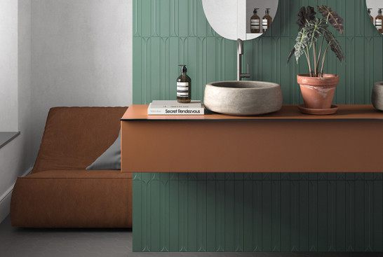 Настенная плитка 31186 Hopp Green 5x40 Equipe матовая керамическая А000694