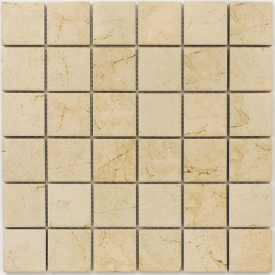 Мозаика Status Beige керамогранит 30х30 см антислип, матовая чип 4.8х4.8 мм, бежевый