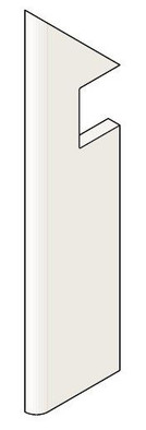 Плинтус Marvel Statuario Supremo  Battisc. Sag Sx Silk (A54U) 7,2х30 патинированный керамогранит