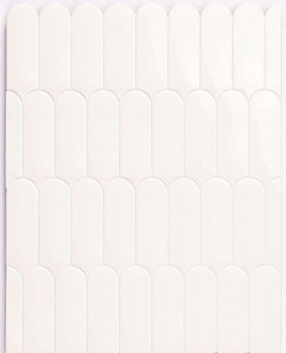 Настенная плитка Fan White 7,2x19,5 Natucer глянцевая керамическая УТ-00026581