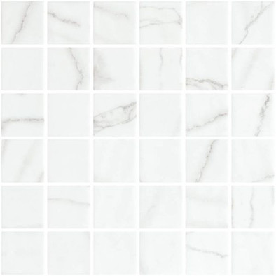 Мозаика Marble Venato White Antislip 31,1х31,1 стекло матовая, белый УТ-00026172