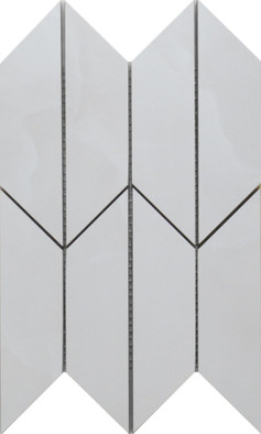 Мозаика Mk.TrapezeBaikalBeigeSatinado 18.5х32.2 керамогранит сатинированная, бежевый