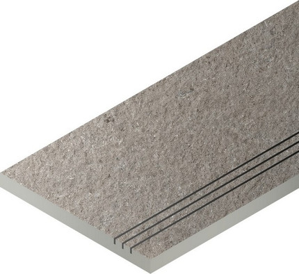 Керамогранит Грэй Бортик 30x60 Грип Правый Italon x2 антискользящий (grip) 620090001034