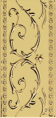 Декор Gold Narciso B Su Crema керамический