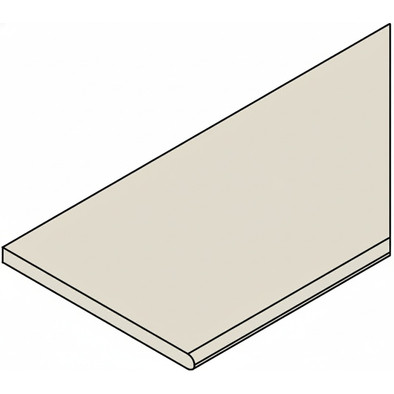 Керамогранит Fossil Sand Bordo 30x120 Round Dx Italon x2 матовый, структурированный бортик закругленный правый 620090001433