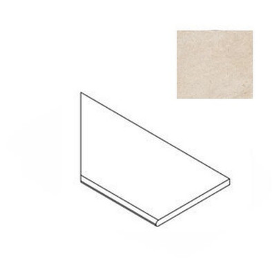 Керамогранит Forte Dei Marmi Rock Siberian Ivory Round Ang. Sx 30x60 Atlas Concorde матовый бортик закругленный левый 620090001220