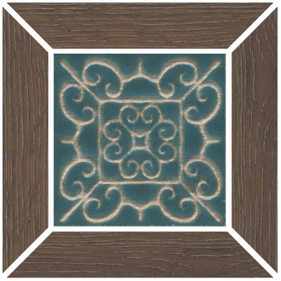 Декор ID154 Тровазо наборный коричневый светлый матовый 13x13 Kerama Marazzi керамогранит